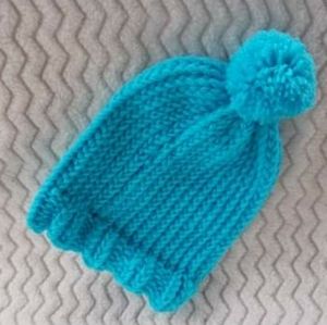 Winter Hat (Blue), Handcrafted NWOT